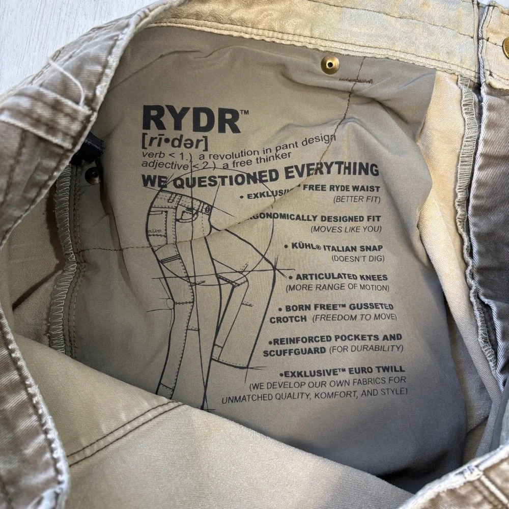 Kuhl Men's Tan Rydr Pants - Picture 9 of 13